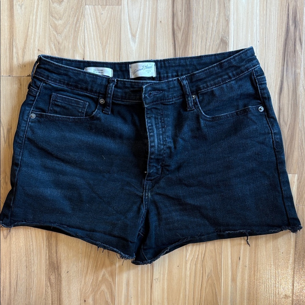 Women's Black Denim Shorts
